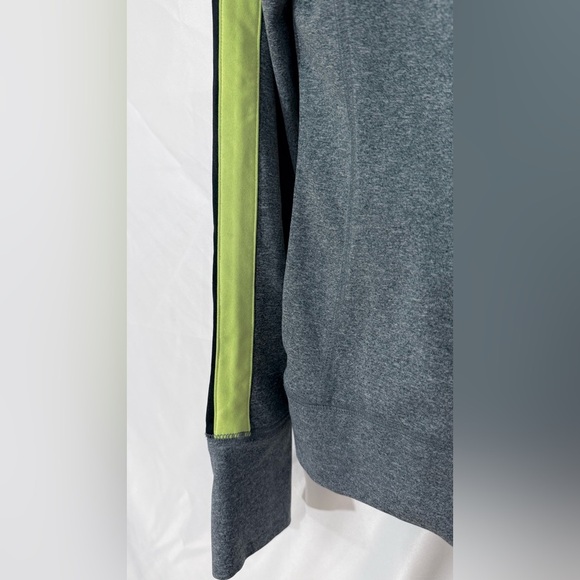 PINK VS Ultimate 1/4 Zip Pullover In Black/Grey With Pockets And Neon Accents - Picture 6 of 9